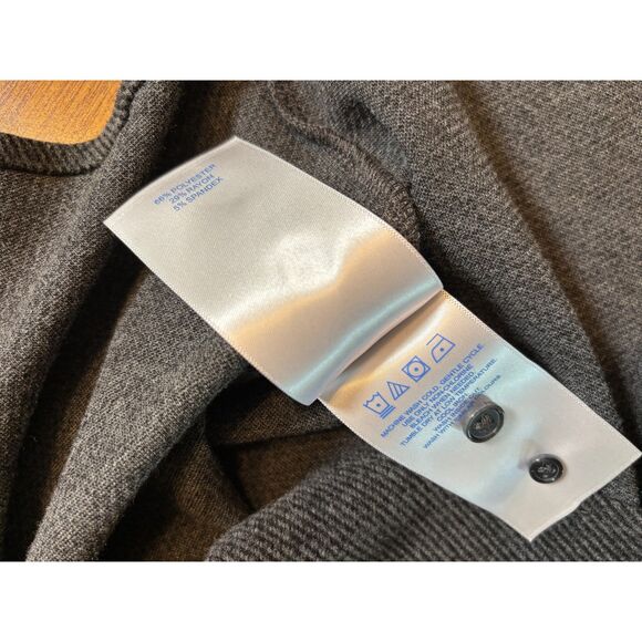 Hurley men's long sleeve button-up flannel shirt marled gray size Small - Picture 6 of 9